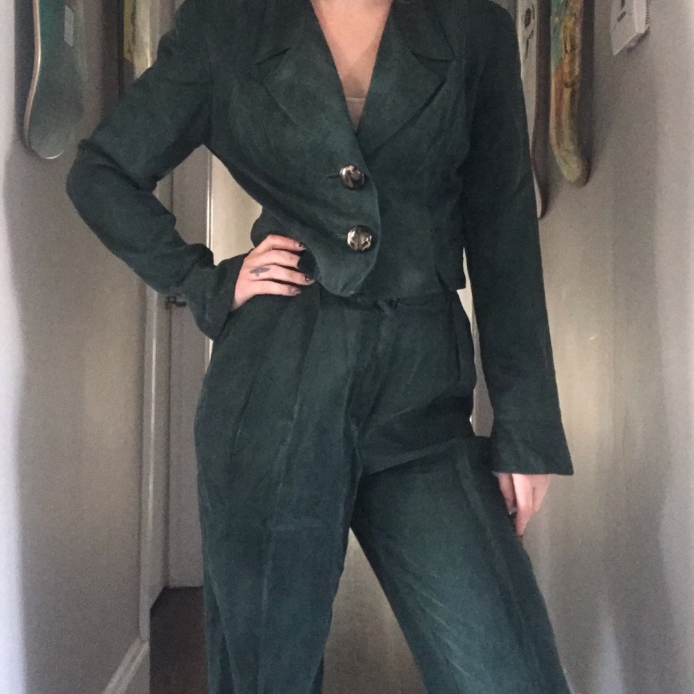 Vintage Dorothy Schoelen Platinum two piece suit